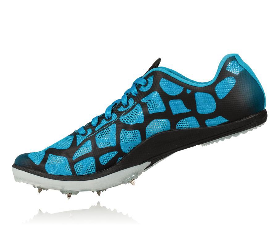 Hoka One One Mens Spikes - Rocket X - Blue/White - THBP81597